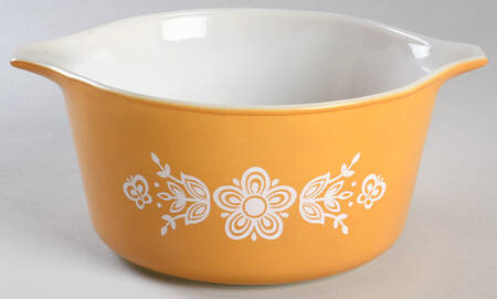 Butterfly Gold (Corelle) 1.50 Pt Round Casserole No Lid