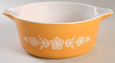 Butterfly Gold (Corelle) 2.5 Qt Round Covered Casserole No Lid