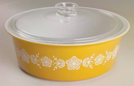 Butterfly Gold (Corelle) 4 Quart Round Covered Casserole
