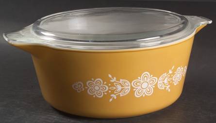 Butterfly Gold (Corelle) 2.5 Qt Round Covered Casserole
