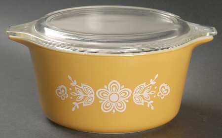 Butterfly Gold (Corelle) 1 Qt Round Covered Casserole