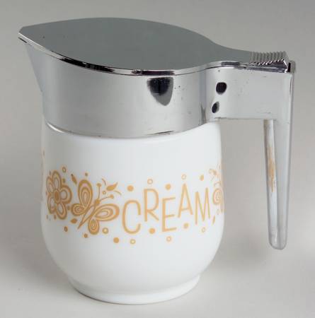 Butterfly Gold (Corelle) Creamer & Plastic Lid