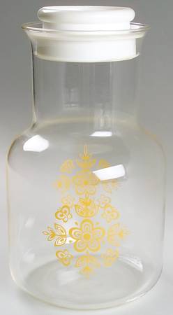 Butterfly Gold (Corelle) Glassware Carafe with Lid