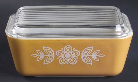 Butterfly Gold (Corelle) Medium Refrigerator Jar & Lid