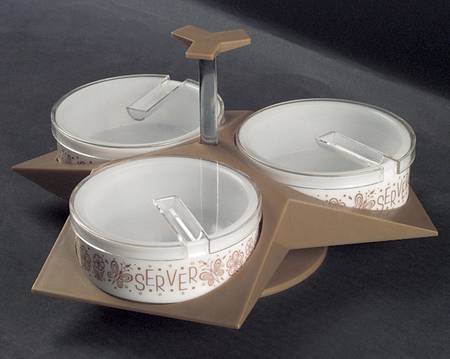 Butterfly Gold (Corelle) 3-Piece Condiment Set with Tray