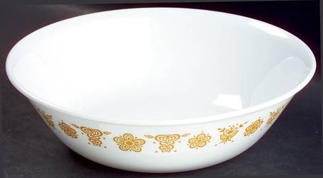 Butterfly Gold (Corelle) 8" Round Vegetable Bowl