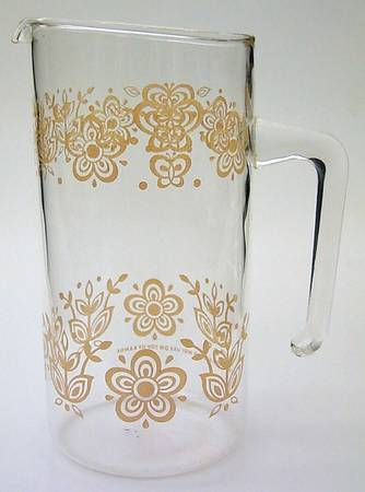 Butterfly Gold (Corelle) 32 Oz Glassware Pitcher