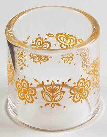 Butterfly Gold (Corelle) Glassware Napkin Ring