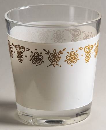 Butterfly Gold (Corelle) Glassware Short Tumbler