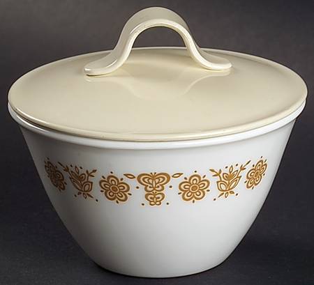 Butterfly Gold (Corelle) Sugar Bowl & Lid