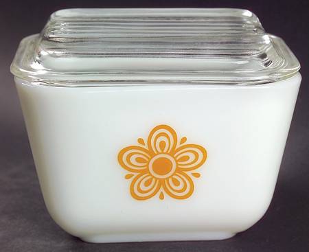 Butterfly Gold (Corelle) Small Refrigerator Jar & Lid