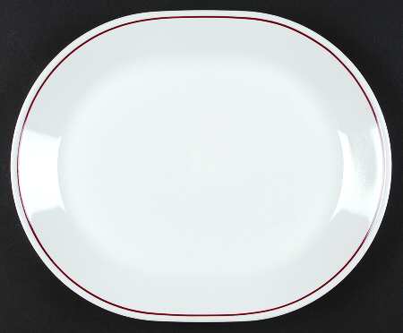 Burgundy (Corelle) 12" Oval Serving Platter