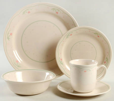 Calico Rose (Corelle) 5 Piece Place Setting