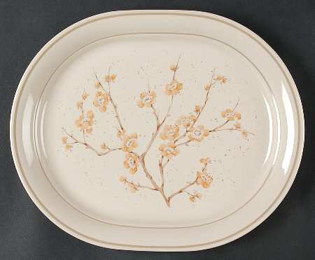 China Blossom 12" Oval Serving Platter