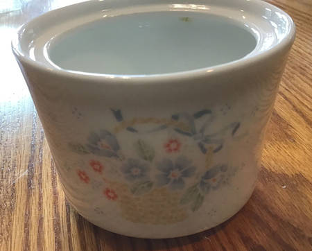 Country Cornflower Sugar Bowl No Lid