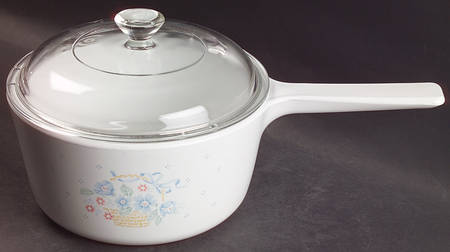 Country Cornflower 1.5 Quart Covered Saucepan