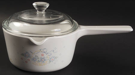 Country Cornflower 1 Quart Saucepan & Lid