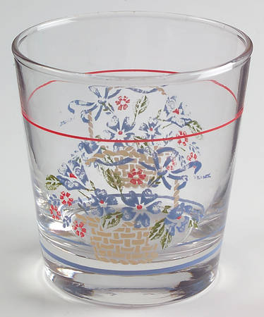 Country Cornflower 8 Oz Glassware Old Fashioned