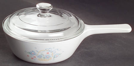 Country Cornflower 1 Pint Menuette Pan with Lid