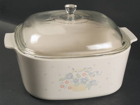Country Cornflower 5 Quart Square Casserole with Lid