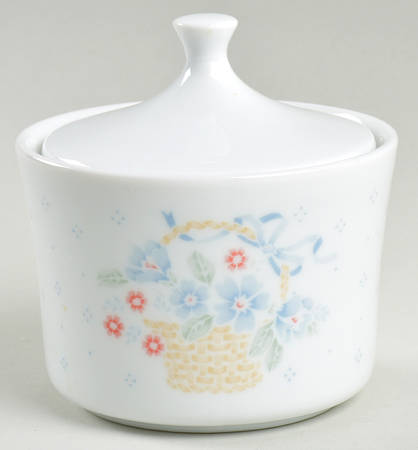 Country Cornflower Sugar Bowl & Lid