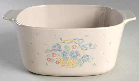 Country Cornflower 3 Quart Square Casserole No Lid