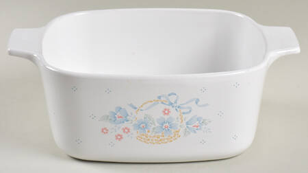 Country Cornflower 1.5 Quart Square Casserole No Lid