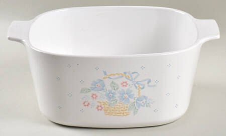 Country Cornflower 3 Quart Square Casserole No Lid
