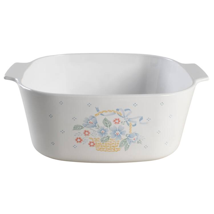 Country Cornflower 5 Quart Square Casserole No Lid