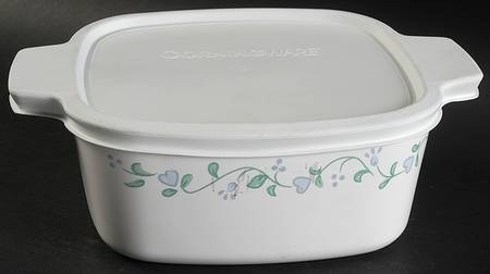 Country Cottage (Corelle) 1.5 Quart Square Casserole with Lid