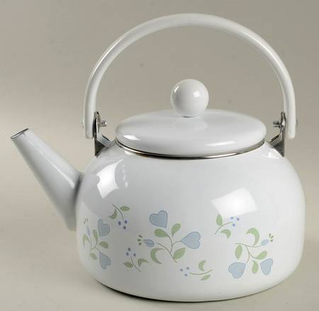 Country Cottage (Corelle) Metal Kettle & Lid
