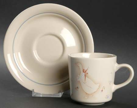 Country Promenade (Corelle) Flat Cup & Saucer Set