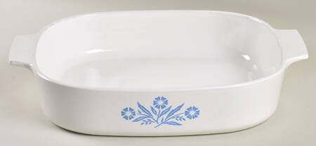 Cornflower Blue 2.5 Quart Square Casserole No Lid by Corning Corelle