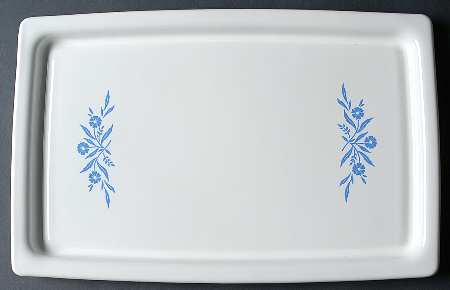 Cornflower Blue 16" Rectangular Broil/Bake Tray