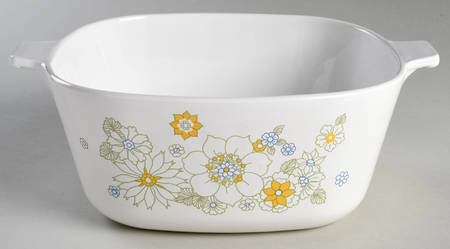 Floral Bouquet (Corelle) 2.5 Quart Square Casserole No Lid