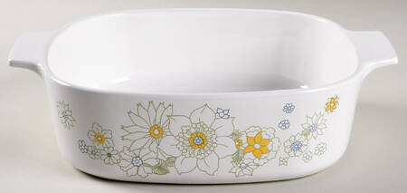 Floral Bouquet (Corelle) 2 Quart Square Casserole No Lid