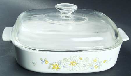 Floral Bouquet (Corelle) 2 Quart Square Casserole with Lid
