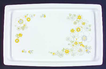 Floral Bouquet (Corelle) 16" Rectangular Broil/Bake Tray