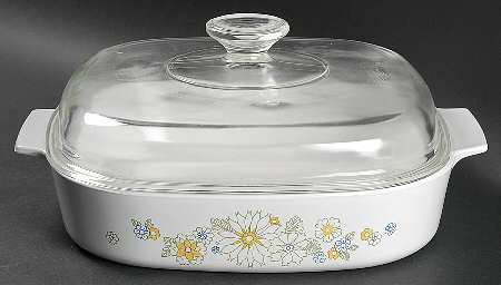 Floral Bouquet (Corelle) 2.5 Quart Square Casserole with Lid