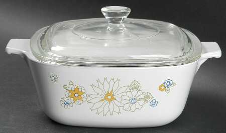 Floral Bouquet (Corelle) 1.5 Quart Square Casserole with Lid