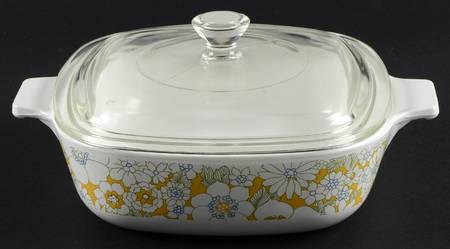Floral Bouquet (Corelle) 1 Quart Square Casserole with Lid