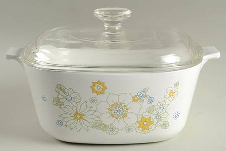 Floral Bouquet (Corelle) 2.5 Quart Square Casserole with Lid