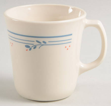 Country Violets Flat Cup