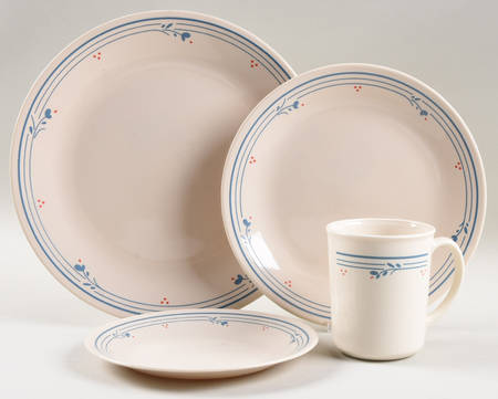 Country Violets 4 Piece Place Setting