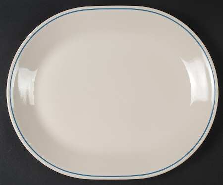 Country Violets 12" Oval Serving Platter