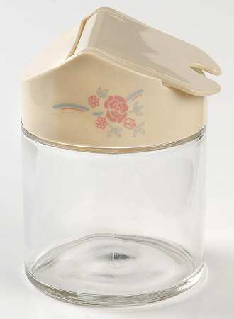 English Breakfast (Corelle) Glass Sugar Bowl & Plastic Lid