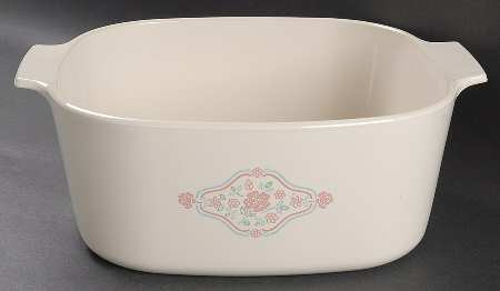 English Breakfast (Corelle) 5 Quart Square Casserole No Lid