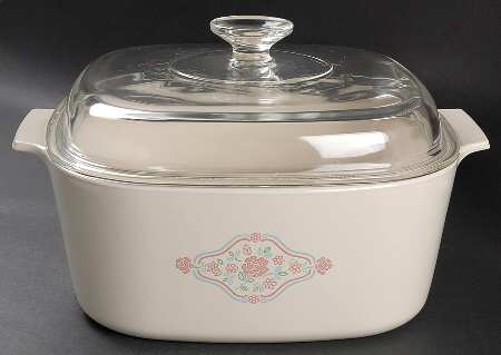 English Breakfast (Corelle) Glass Lid for 5 Quart Square Casserole