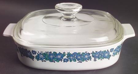 Evening Song 1.5 Quart Square Casserole with Lid