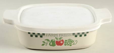 Farm Fresh 1 Quart Square Casserole with Lid